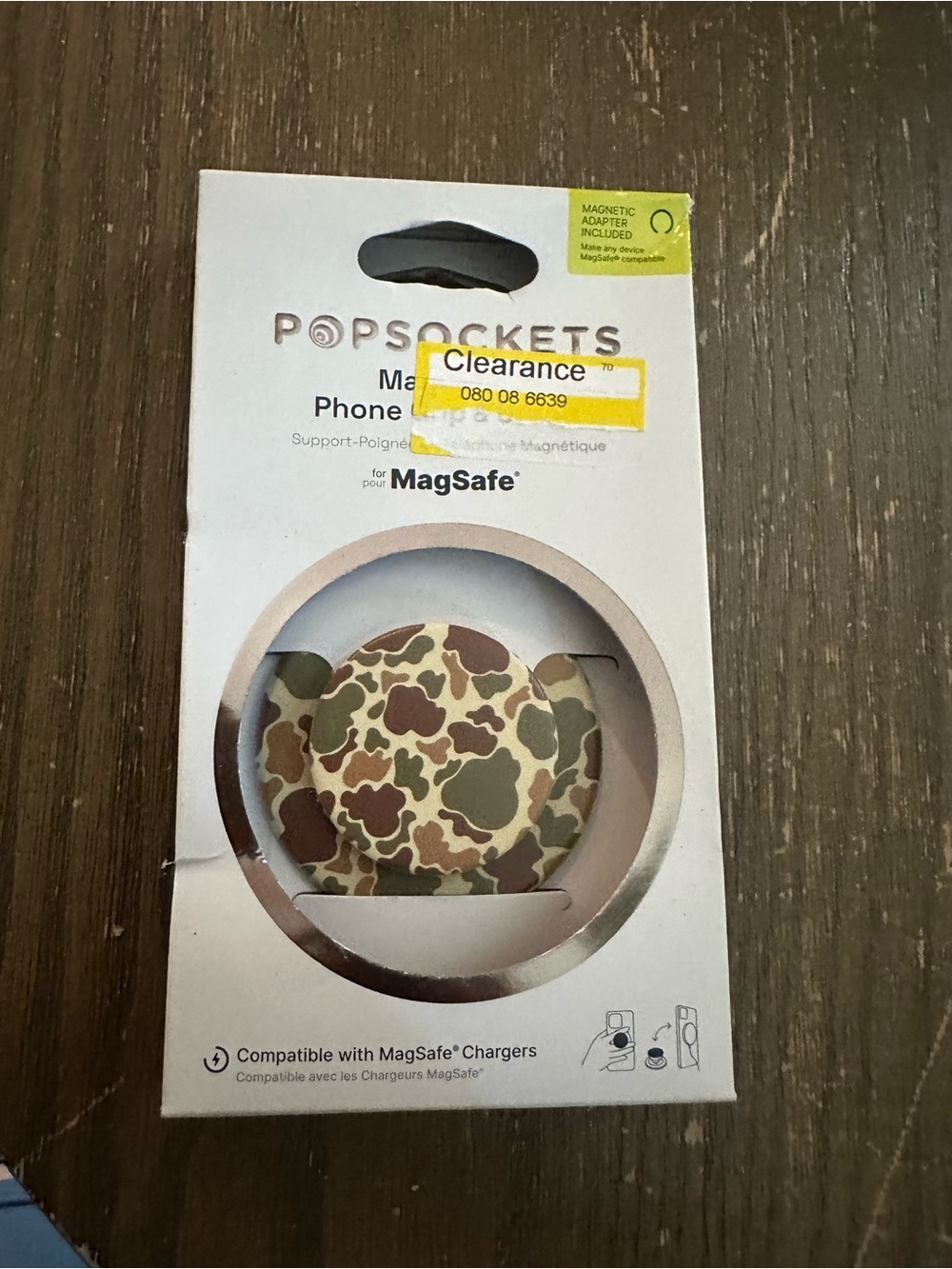 PopSocket MagSafe Phone Grip - Camo Brown & Green